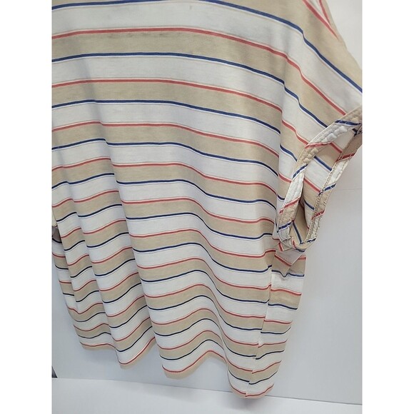 Vintage 70/80s Womens Allana‎ Cap Sleeve Striped Shirt Size 44 USA - Picture 12 of 16